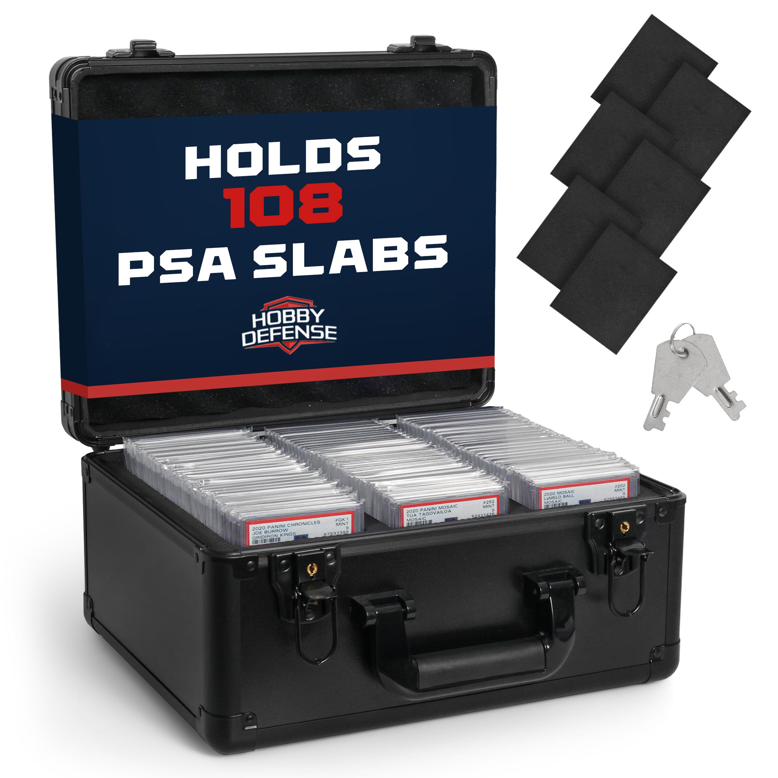 Amazon.com: Hobby Defense 3 ROW Graded Card Storage Box, Holds 105